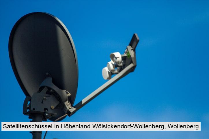 Satellitenschüssel in Höhenland Wölsickendorf-Wollenberg, Wollenberg